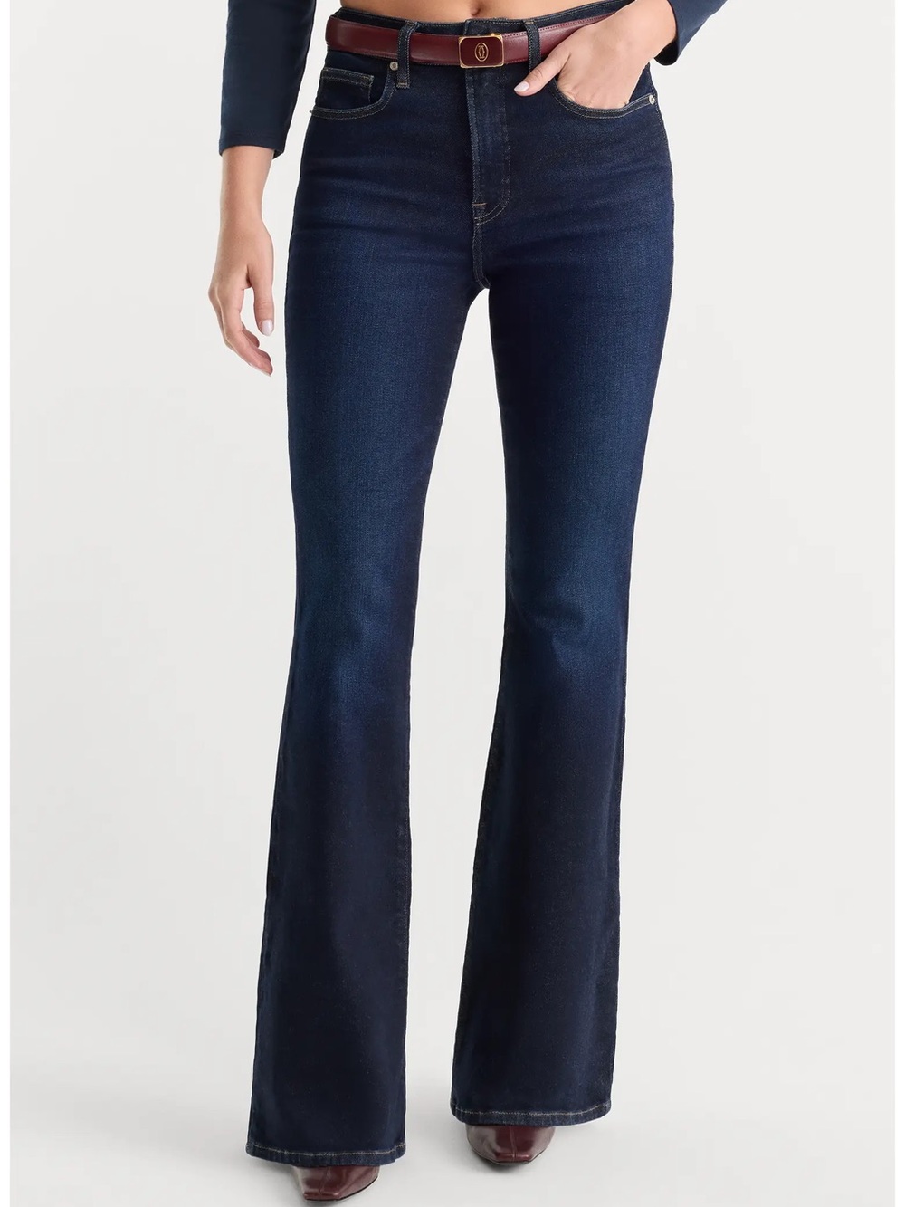 Good American Good Legs High Waist Flare Jeans